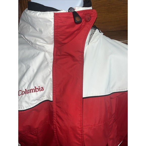 Columbia Sportswear Coat Women's M Red White Full Zip Lightweight CoreJacket - Picture 3 of 12